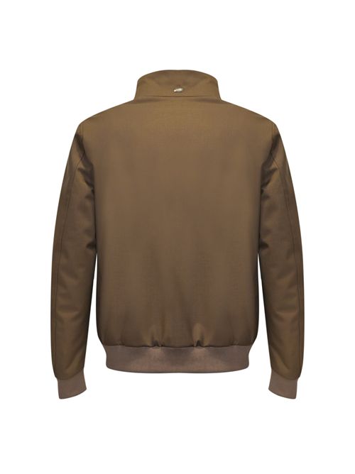 Bomber woolen melange twill e light faux fur Herno | GI000542U 127308010